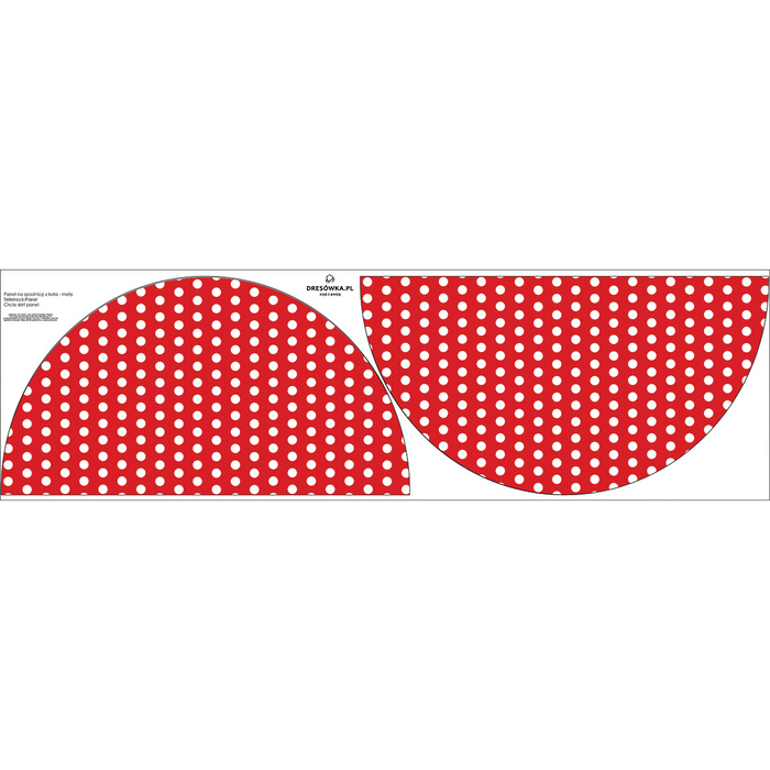 Tellerrock-Panel - RED POLKA DOTS