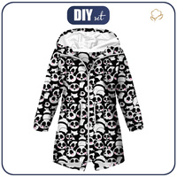 KIDS PARKA (ARIEL) - PANDAS / pink - softshell (134/140)