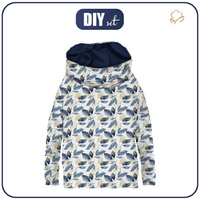 SNOOD SWEATSHIRT (FURIA) - RETRO FLOWERS PAT. 4 - sewing set