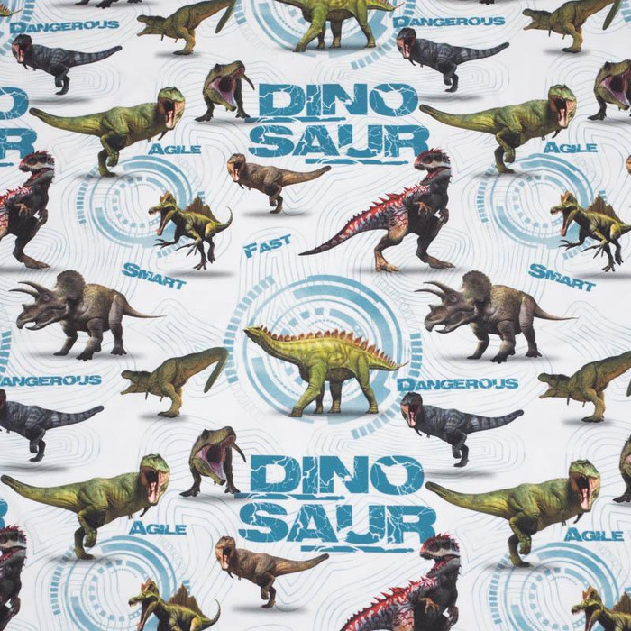 DINO SIGHT / white -  single jersey with elastane