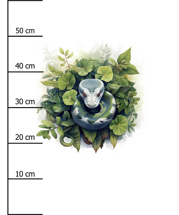 WATERCOLOR SNAKE - Panel (60cm x 50cm) lycra 300g