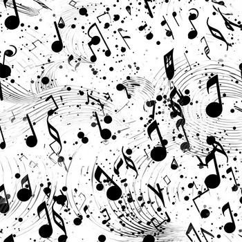 MUSIC NOTES M. 4 - Leinen 100%