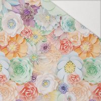 PASTEL FLOWERS WZ. 20 - Hydrophobic brushed knit