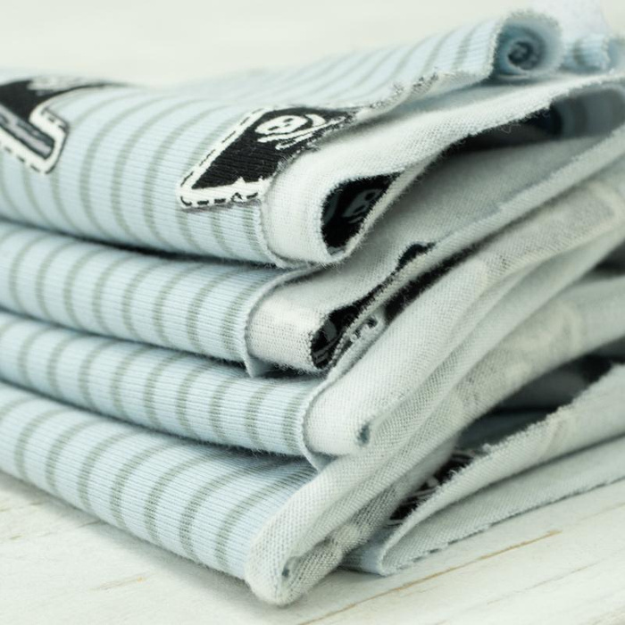 FLAGA / piraci - błękitny - single jersey TE210