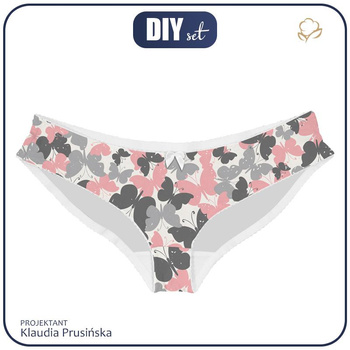 FIGI DAMSKIE - MOTYLKI / różowy - S