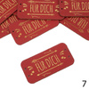 Label „FÜR DICH'' 2,5x5 cm – rot