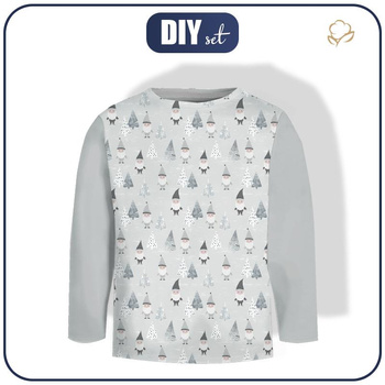 LONGSLEEVE - TRPASLÍCI V LESE (LESNÍ TRPASLÍCI) / ŠEDÝ - single jersey