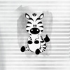 Longsleeve - ZEBRA / PASKI (szary) - single jersey (134/140)