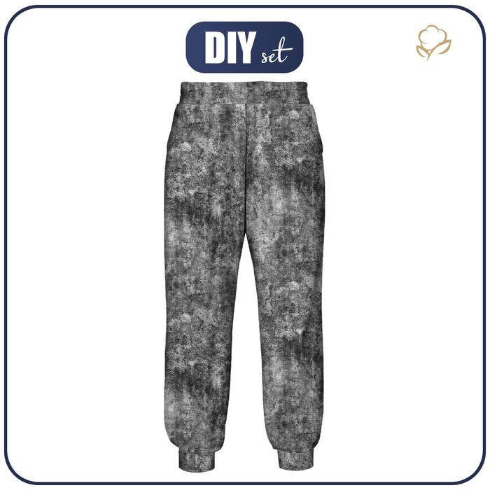WOMEN'S JOGGERS (NOEMI) - GRUNGE (black) - sewing set