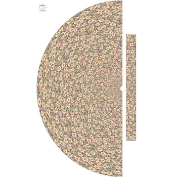 PASTELOVÉ KVĚTINY Vz 2 - panel kalhot "MAXI"