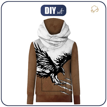 BLUZA Z KAPTUREM UNISEX (HYDRA) - ORZEŁ - zestaw do uszycia XL