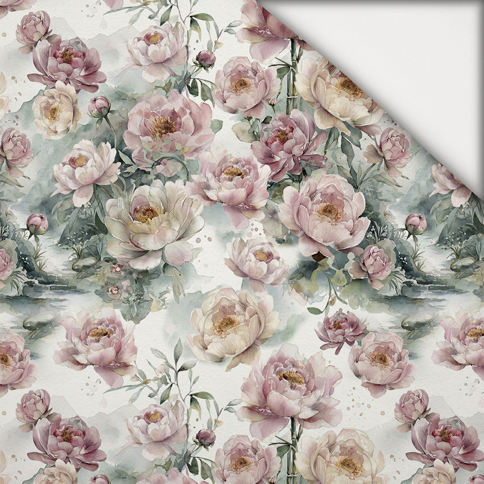 FLOWERS PANDA FAMILY - light brushed knitwear