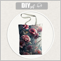SHOPPER KABELKA - VINTAGE FLOWERS vz. 9 - Panama 220g - Sada šití
