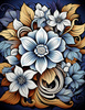 BOUQUET OF FLOWERS WZ.2 - PANEL (60cm x 50cm)