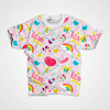 BUNTE STICKER MS. 5 - Baumwoll Musselin