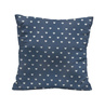 CUSHION PANEL - HEARTS  / dark blue (NORWEGIAN PATTERNS) 