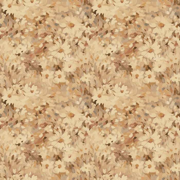 BEIGE / FLOWERS - Len 100%