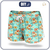 Women’s boardshorts - FLOWERS AND PALM TREES XL