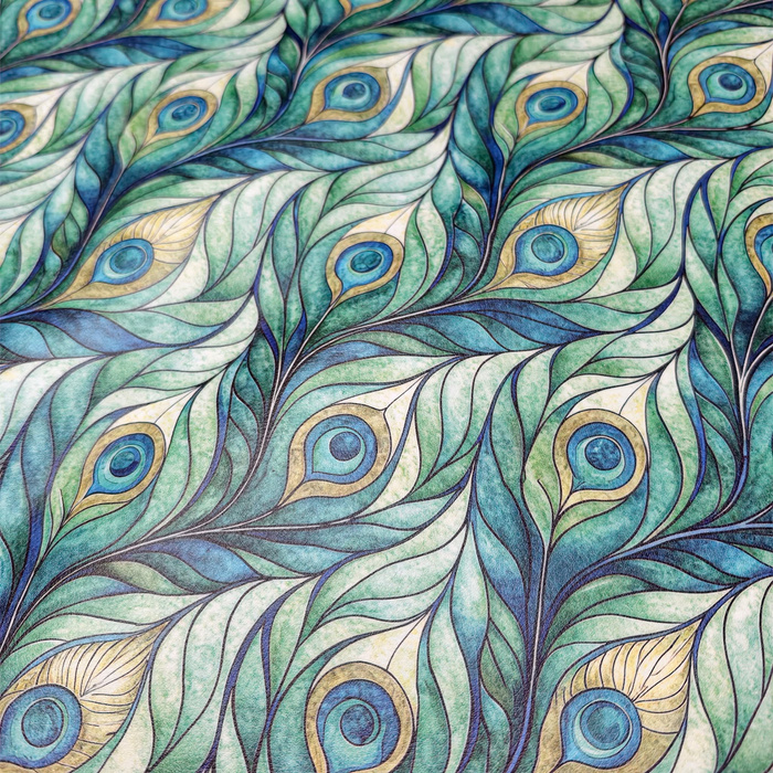 Stained Glass wz. 35/ CYRANECZKA (46 cm x 50 cm) - dickes geprägtes Kunstleder