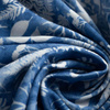 100CM BIAŁE PAPROTKI (CLASSIC BLUE) - Panama 220g