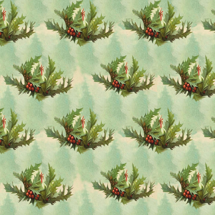 VINTAGE CHRISTMAS M. 4 - Baumwoll Webware