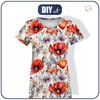 WOMEN’S T-SHIRT (L) - POPPIES pat. 5 - sewing set