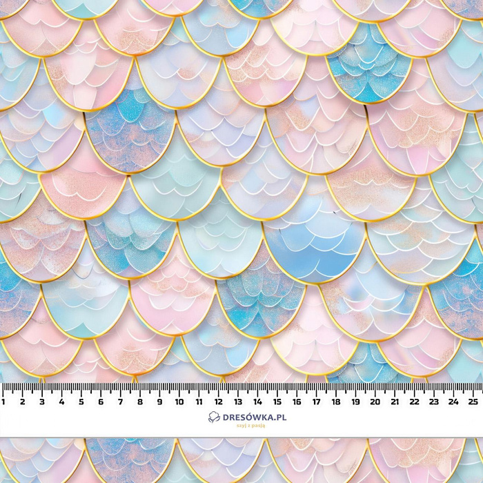 FISH SCALES wz. 2 - Cotton muslin