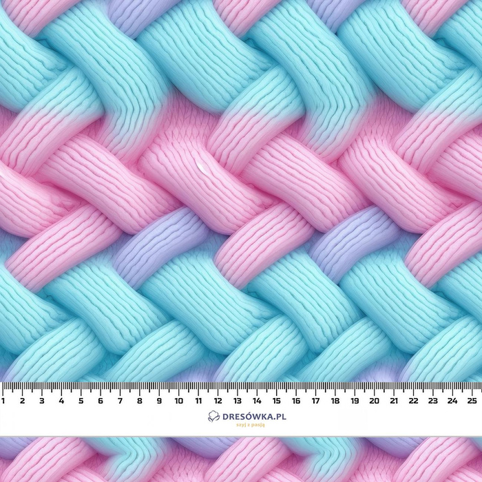 IMITATION PASTEL SWEATER WZ. 1 - Hydrofobowa dzianina drapana 