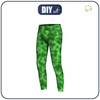 JUNGS THERMO LEGGINGS (HUGO) - PIXEL MS.2 / grün - Nähset 92