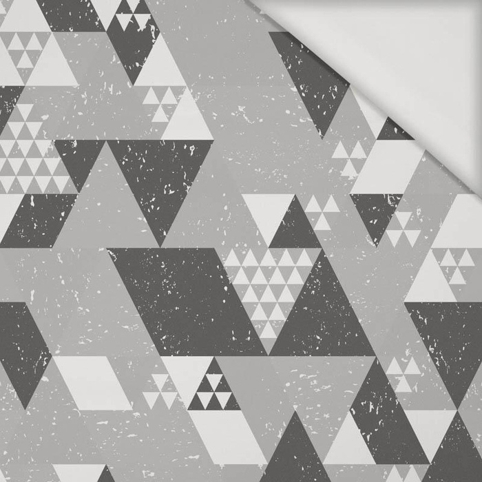 TRIANGLES / grey - Viscose jersey