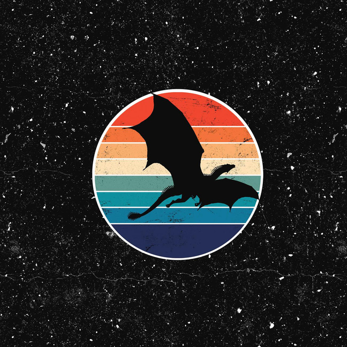 DRAGON WZ. 2 / czarny - panel (75cm x 80cm)