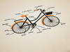 BIKE / beige - panel, looped knit 