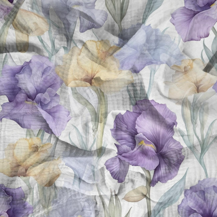 FLOWERS wz.11 - Baumwoll Musselin