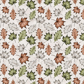 FOREST LEAVES pat. 1 / beige