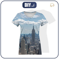 DAMEN T-SHIRT - NEW YORK - Single Jersey S