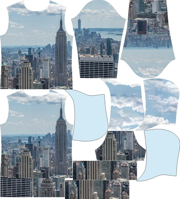 PÁNSKÁ MIKINA S KAPUCÍ (COLORADO) - NEW YORK - šicí souprava