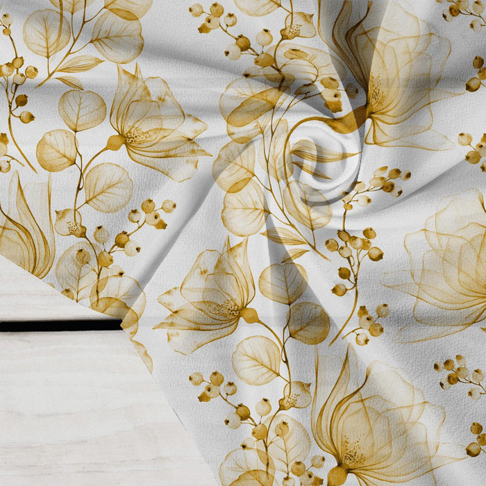 FLOWERS pat. 4 (gold) - Crepe