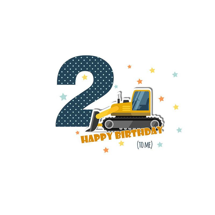 2ST BIRTHDAY / BULLDOZER - SINGLE JERSEY PANEL 
