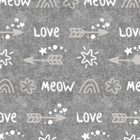 PFEILE / love (KATZENWELT) / ACID WASH GRAU