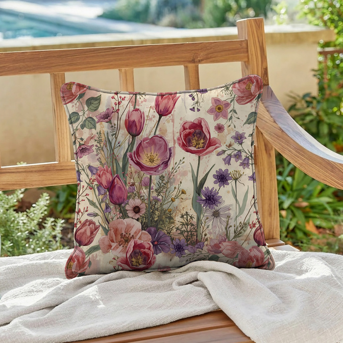 PASTEL FLOWERS WZ. 30 - Mušelín bavlněný