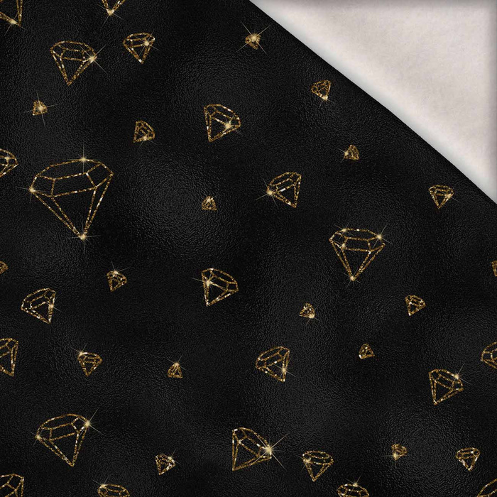 Black & Gold Glamour wz.7 - brushed knitwear with elastane ITY