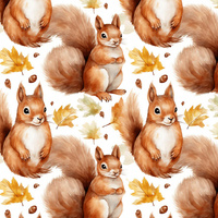 PASTEL SQUIRREL - Baumwoll Musselin