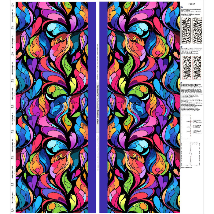 PAREO - COLORFUL ABSTRACT - Sada šití 