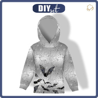 DĚTSKÁ MIKINA S KAPUCÍ (ALEX) - NETOPÝŘI (ZAČAROVANÁ NOC) - teplákovina 86/92