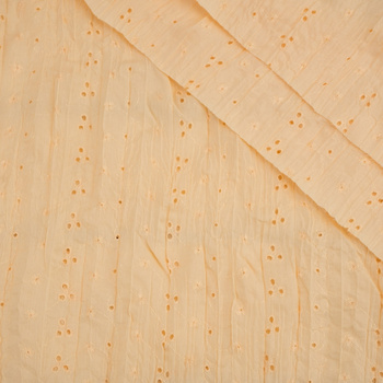 PEACH - Embroidered Crashed Batiste