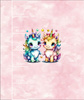 CUTE UNICORNS M. 2 - Paneel (60cm x 50cm) Wasserabweisende Webware