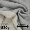 French terry TWILL/ HEAVY 520g - LIGHT GREY MELANGE