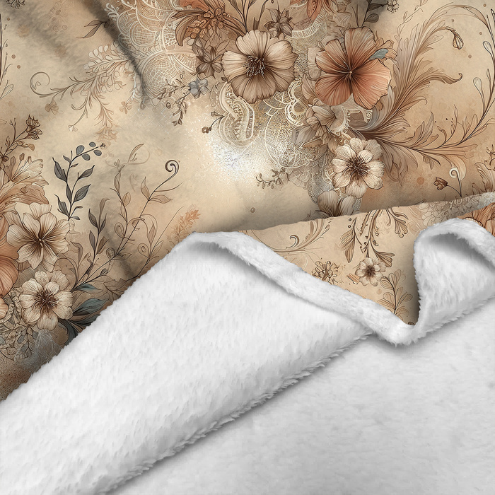 PASTEL FLOWERS WZ. 25 - Minky-Plüsch