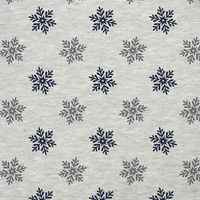 SNOWFLAKES pat. 5 (WINTER TIME) / melange light grey