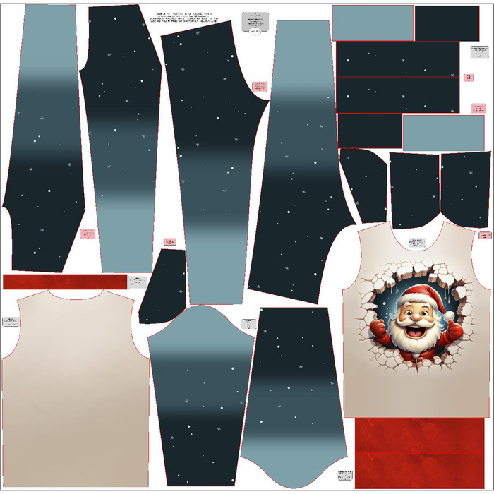 Children's tracksuit (MILAN) - HAPPY SANTA - sewing set (98/104)